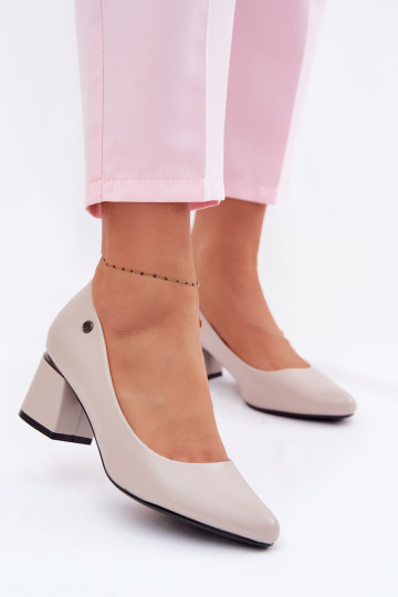 Zapatos de tacón grises Vinceza 62292
