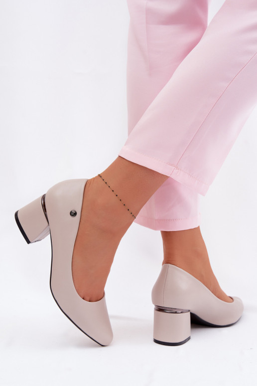 Zapatos con tacones Vinceza 62292 color gris