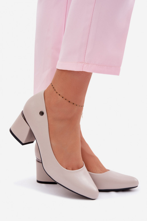 Zapatos con tacones Vinceza 62292 color gris