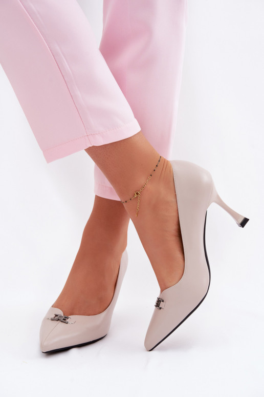 zapatos de tacón alto Con decoraciones Detalem Vinceza 62291 color gris