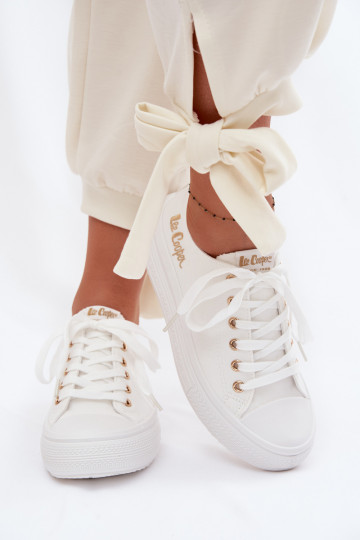 Zapatos casuales con plataforma Lee Cooper LCIN-26-44-4482 blancos 2