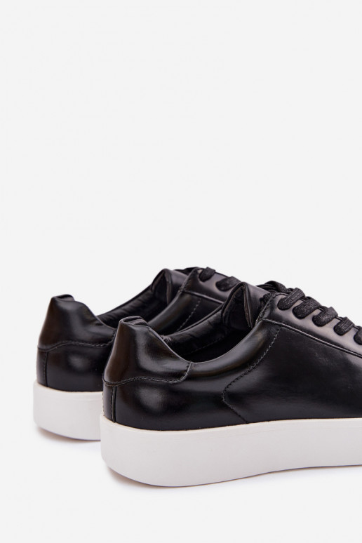 Zapatillas modelo zapatos. para los hombres de cuero ecológico de color negro Velton