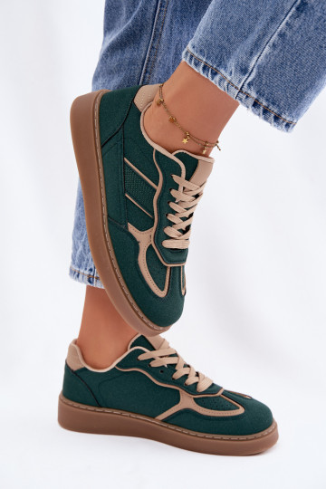 Zapatos deportivos bajos para mujer verdes Brenelle