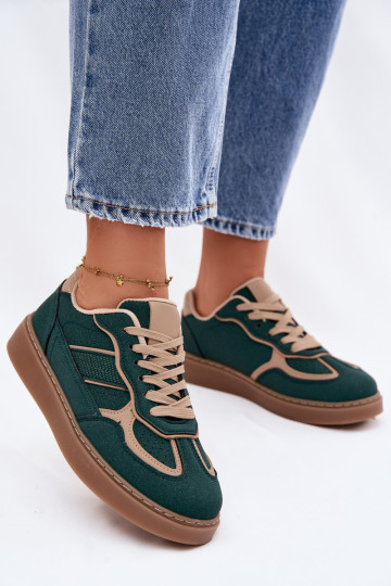 Zapatos deportivos bajos para mujer verdes Brenelle 2