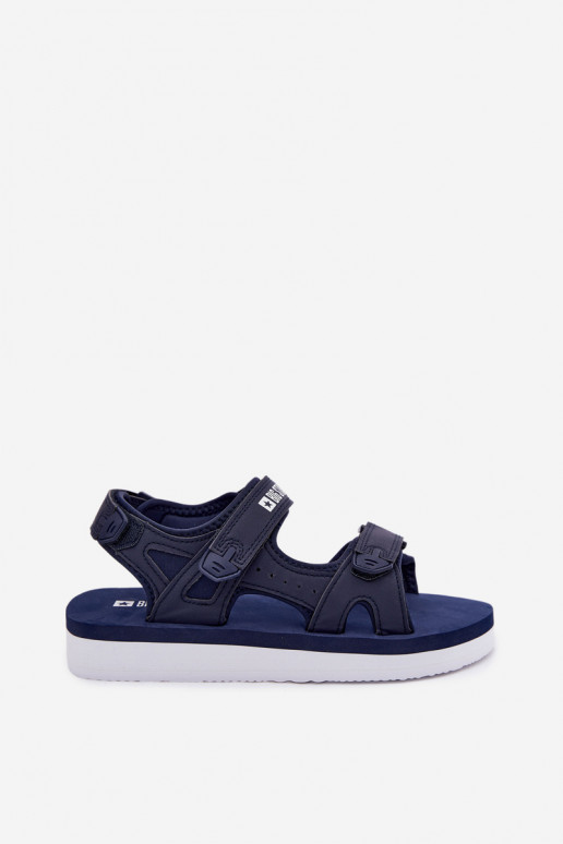 Femenino Estilo deportivo sandalias con una plataforma Big Star LL274792 azul oscuro