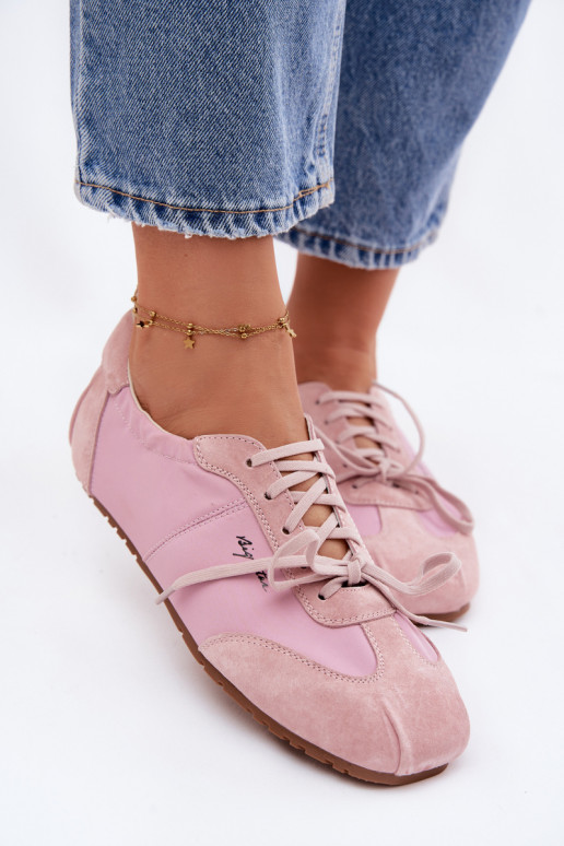 de gamuza Zapatillas modelo zapatos. Mujer baja Big Star TT274600 color rosa