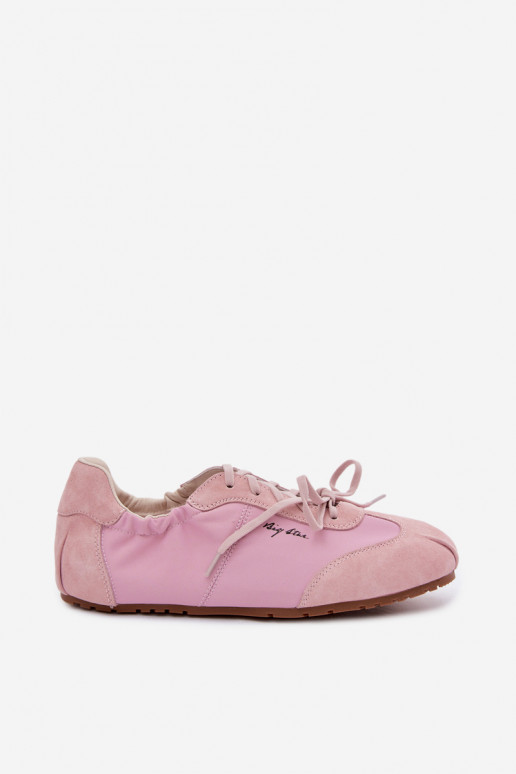 de gamuza Zapatillas modelo zapatos. Mujer baja Big Star TT274600 color rosa
