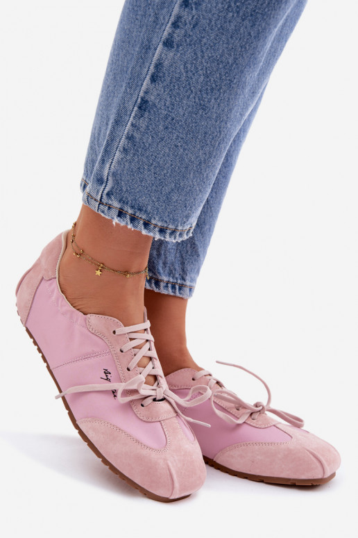 de gamuza Zapatillas modelo zapatos. Mujer baja Big Star TT274600 color rosa