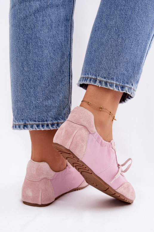 de gamuza Zapatillas modelo zapatos. Mujer baja Big Star TT274600 color rosa