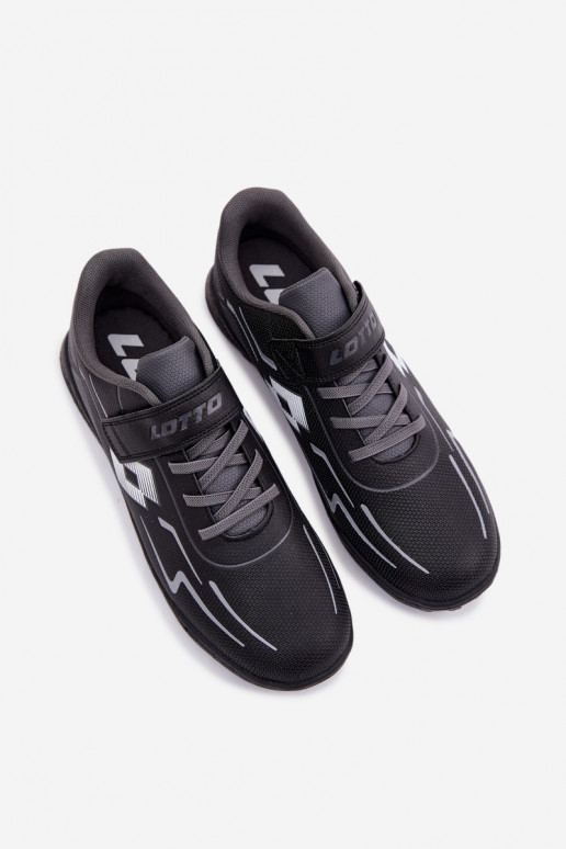zapatos zapatillas de deporte para niños Juventud LOTTO KOBALTO 2601520 Negro y-color gris
