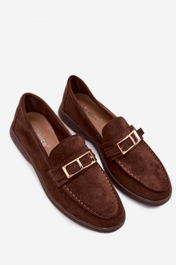 mocasines de mujer con hebillas CzekoladoAe Belinae 2