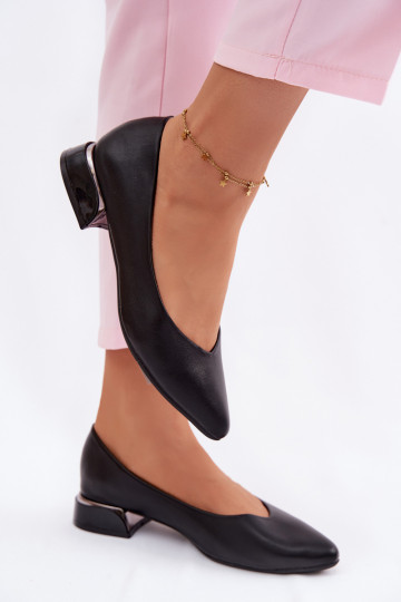 bailarinas En un tacón bajo Vinceza 62280 de color negro