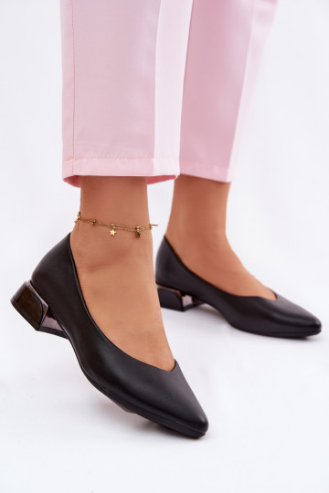 bailarinas En un tacón bajo Vinceza 62280 de color negro 2
