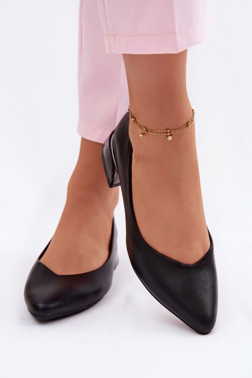 bailarinas En un tacón bajo Vinceza 62280 de color negro