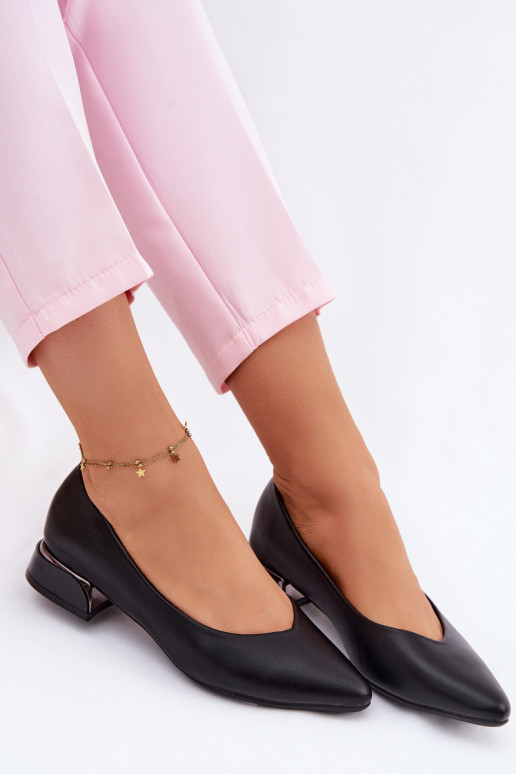 bailarinas En un tacón bajo Vinceza 62280 de color negro