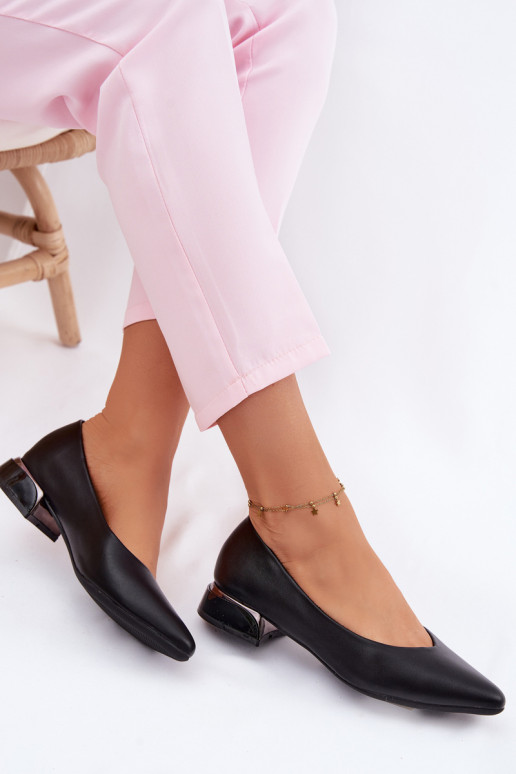 bailarinas En un tacón bajo Vinceza 62280 de color negro