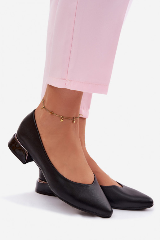 bailarinas En un tacón bajo Vinceza 62280 de color negro