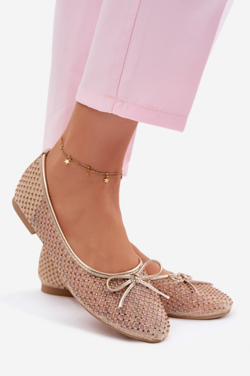 red bailarinas Con decoración Vinceza 62270 color dorado