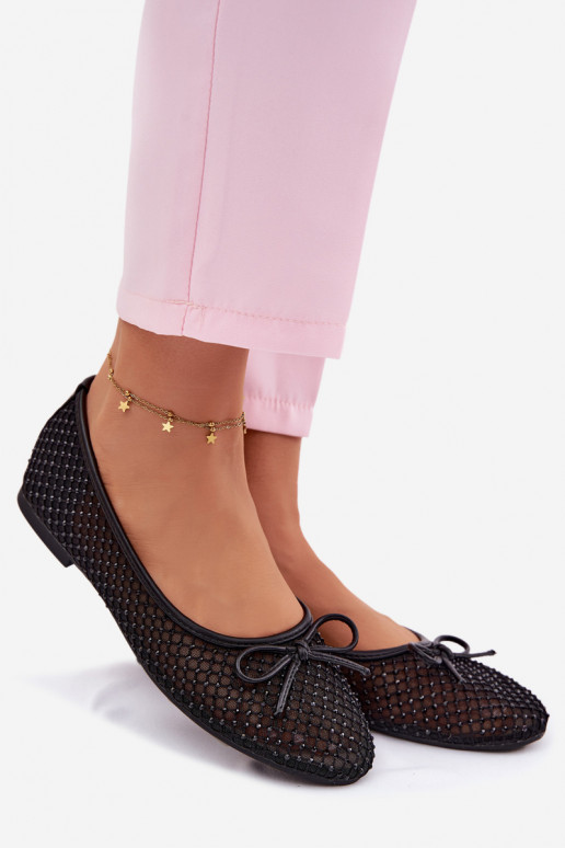 red bailarinas Con decoración Vinceza 62270 de color negro