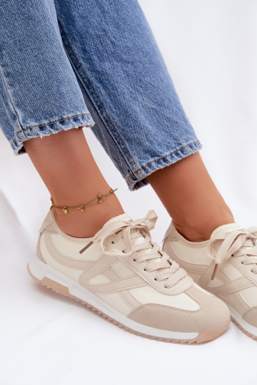 Zapatillas deportivas de mujer Vinceza 11674 color arena