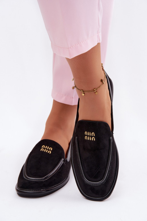 isósceles mocasines de mujerLamóAką Vinceza 62271 de color negro