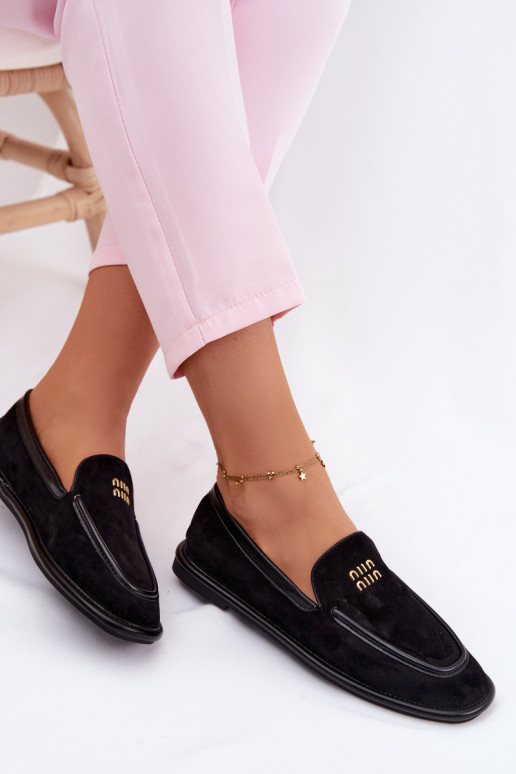 isósceles mocasines de mujerLamóAką Vinceza 62271 de color negro