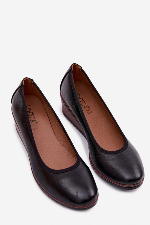 zapatos Femenino con una plataforma Vinceza 58628 de color negro