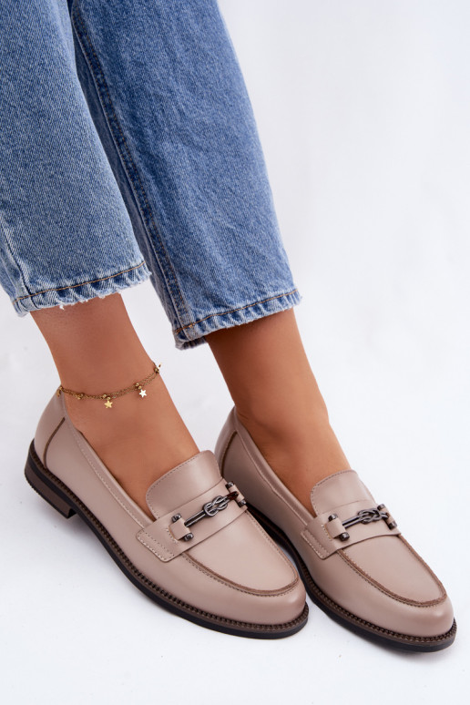 mocasines de mujer Piel Vinceza 18132 beige