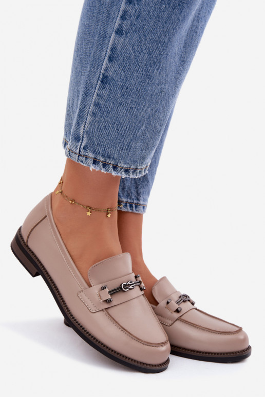 mocasines de mujer Piel Vinceza 18132 beige