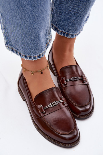 mocasines de mujer Piel Vinceza 18132 color marrón