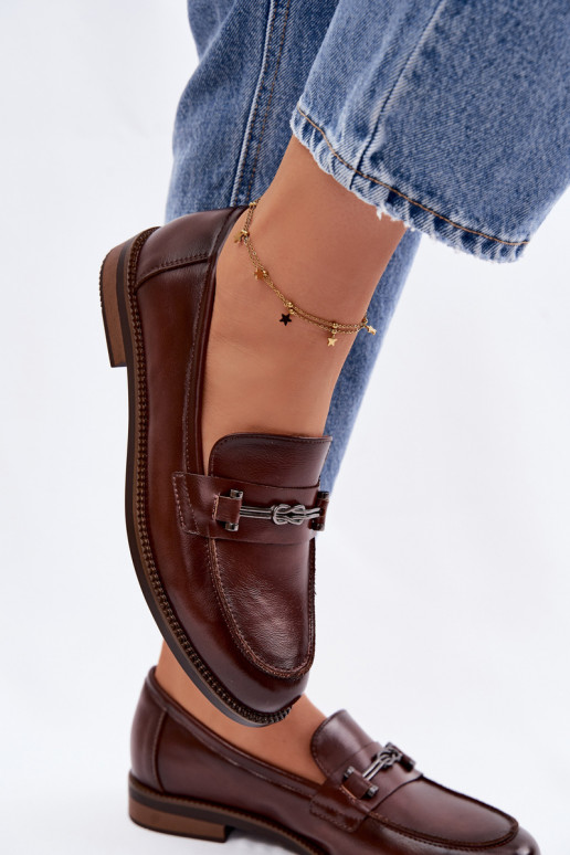 mocasines de mujer Piel Vinceza 18132 color marrón