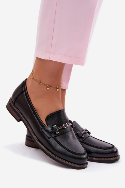 mocasines de mujer Piel Vinceza 18132 de color negro