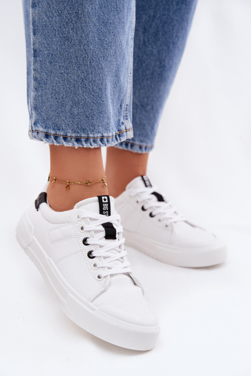 Zapatos de ocio Big Star NN274444 Memory Foam System el color blanco