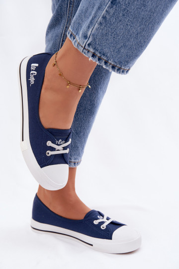 Zapatillas deportivas casuales Lee Cooper LCIN-26-31-4355 azul oscuro