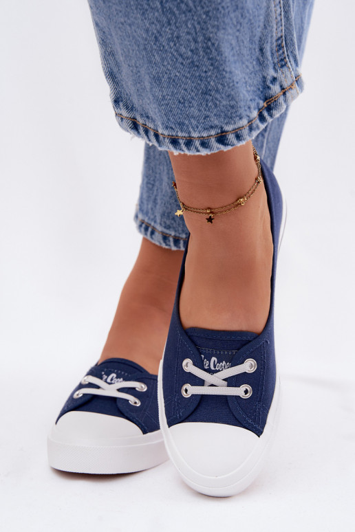 Zapatillas Zapatos de ocio Lee Cooper LCEN-26-31-4355 azul oscuro