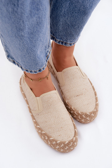 Espadrilles con plataforma Lee Cooper LCIN-26-31-4332 color arena