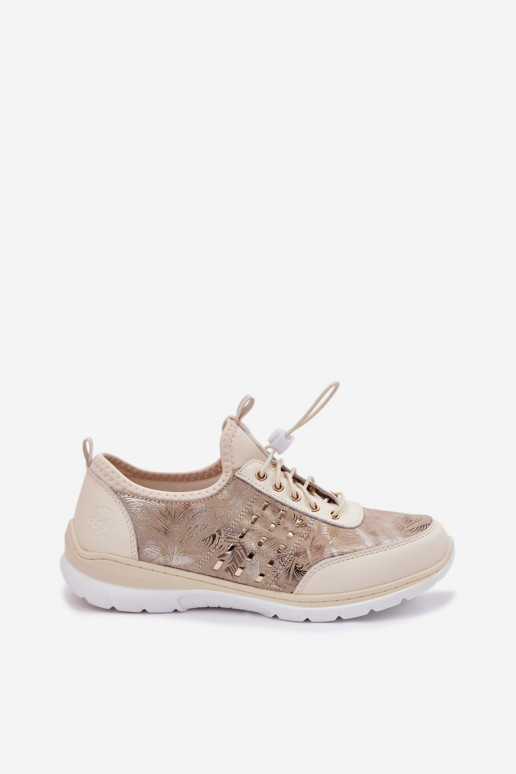 Estampado Piel zapatos Femenino D&A GR61-5990 beige