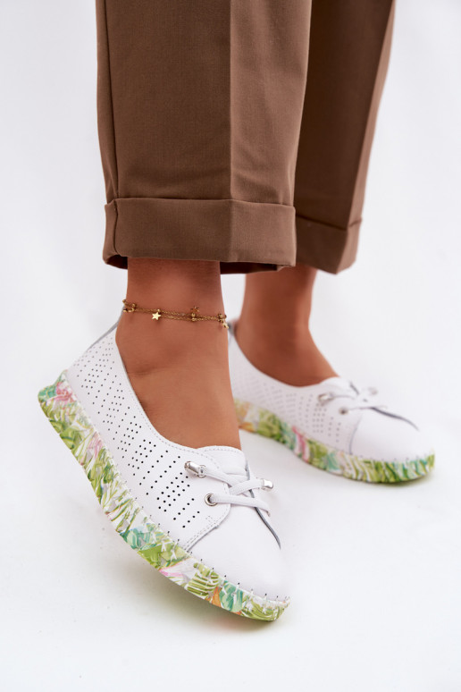 Piel zapatos Femenino S.Barski GR61-5970 el color blanco