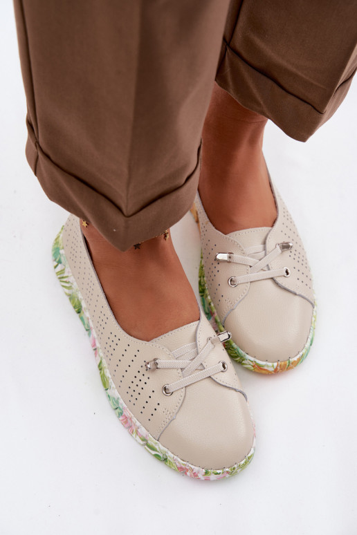 Piel zapatos Femenino S.Barski GR61-5970 beige