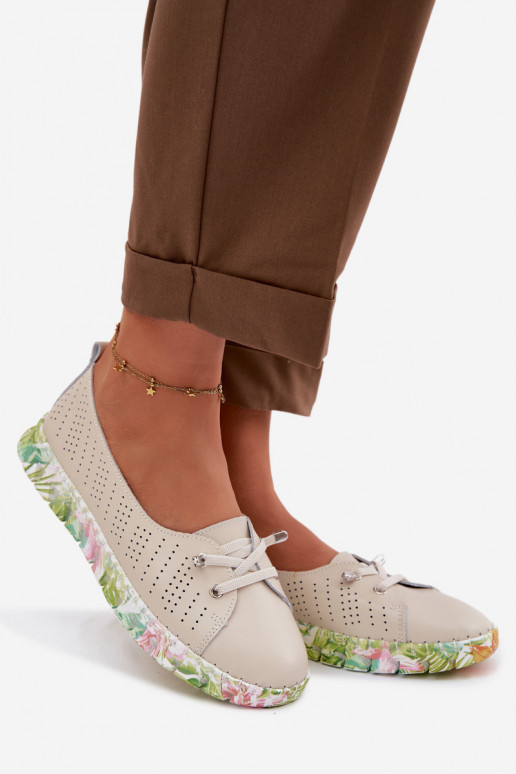 Piel zapatos Femenino S.Barski GR61-5970 beige