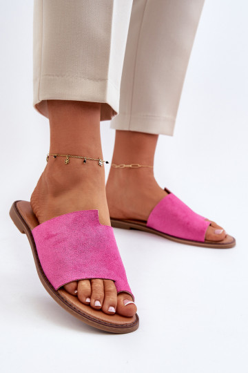 Zapatillas de gamuza para mujeres color rosa Amite 2