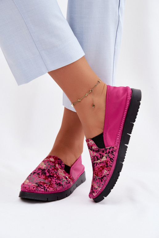 Botas de piel de mujer. Tiene queciejka 03512-73 color rosa