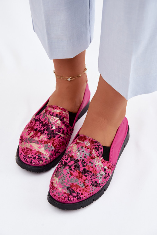 Botas de piel de mujer. Tiene queciejka 03512-73 color rosa