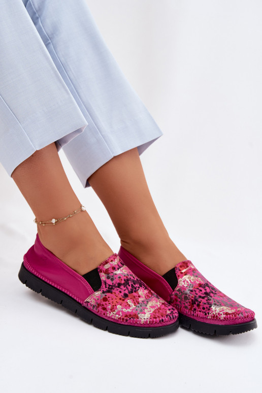 Botas de piel de mujer. Tiene queciejka 03512-73 color rosa