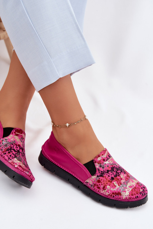 Botas de piel de mujer. Tiene queciejka 03512-73 color rosa