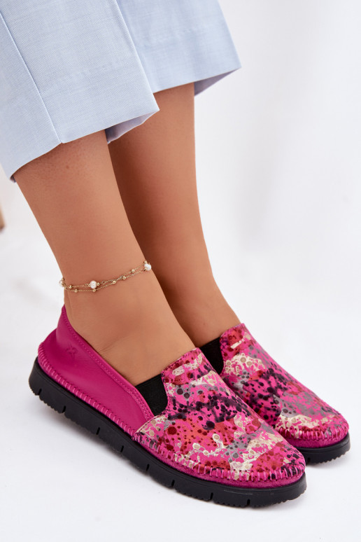 Botas de piel de mujer. Tiene queciejka 03512-73 color rosa