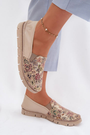 Zapatos de mujer de cuero con cierre Tai turiciejka 03512-67 de varios colores