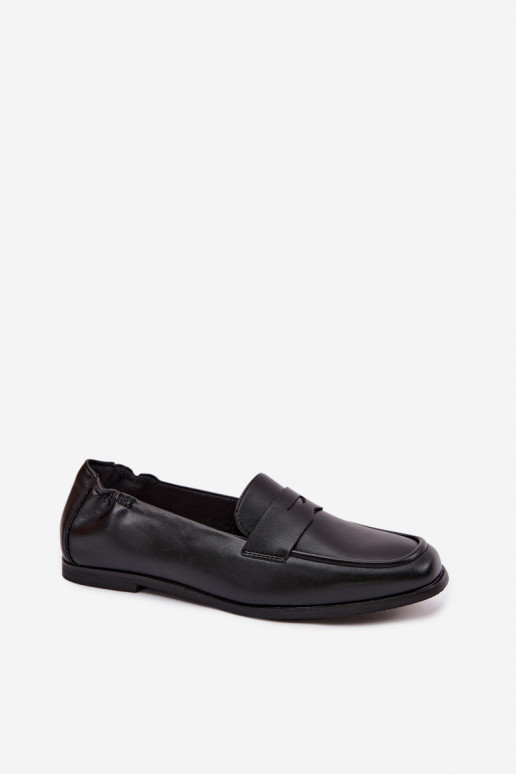 MocasinesActivadoturalnej Skóry Vinceza 18121 de color negro