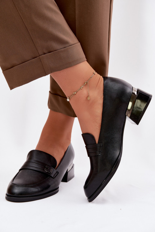 zapatos Femenino reloj Vinceza 58625 de color negro