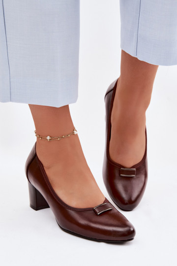 Zapatos con tacones Vinceza 58622 color marrón